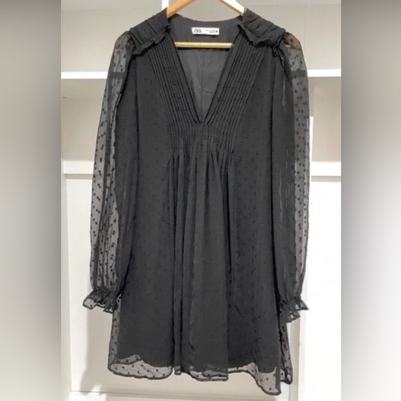Zara polk a dot mini dress XS - Picture 2 of 3